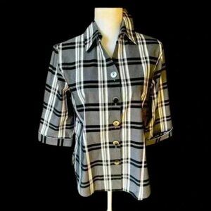 Westbound ladies button down shirt point collars 3/4 button sleeves NWOT size 14